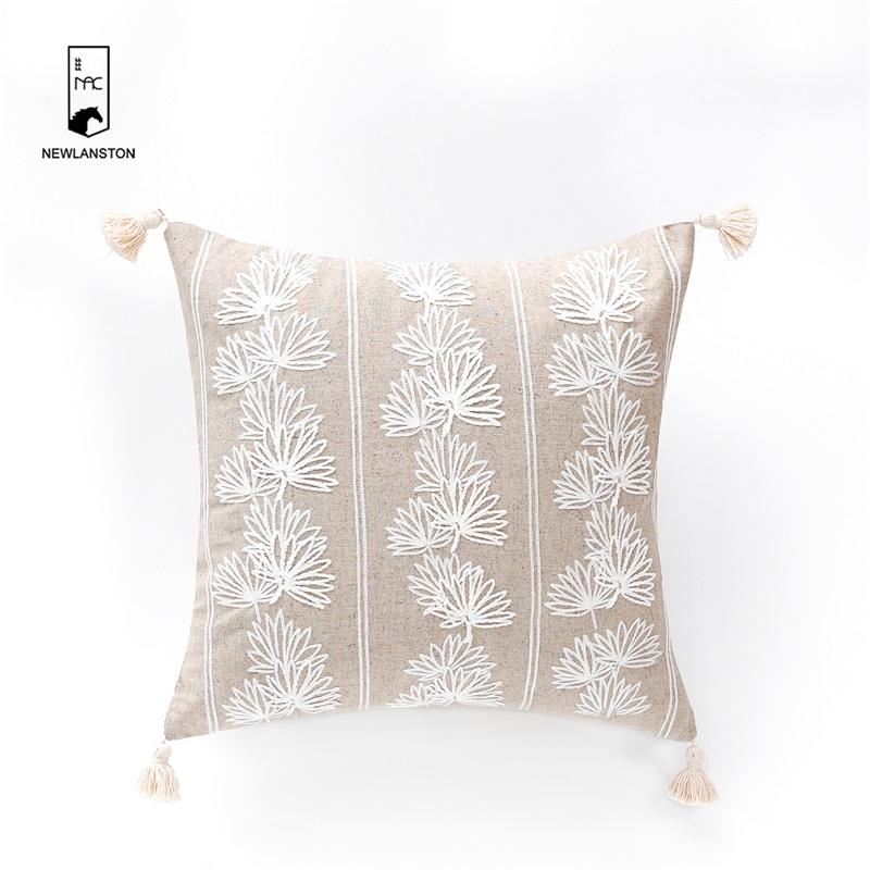 50x30 High quality Linen Embroidery Jungle Cushion/Pillow cover  