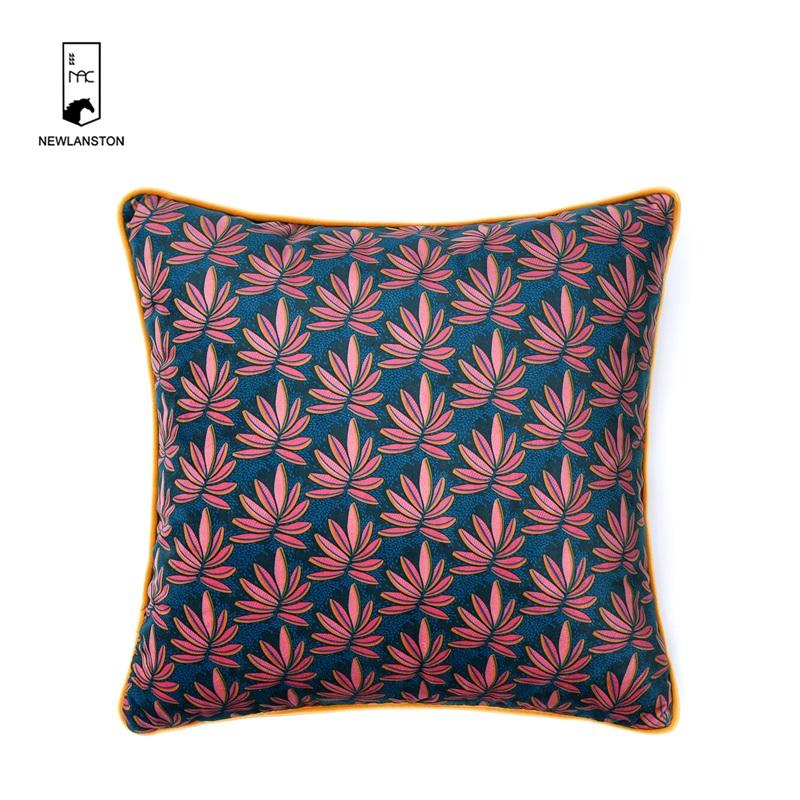 45x45 Digital printed Leaves Velvet Cushion/Pillow cover 