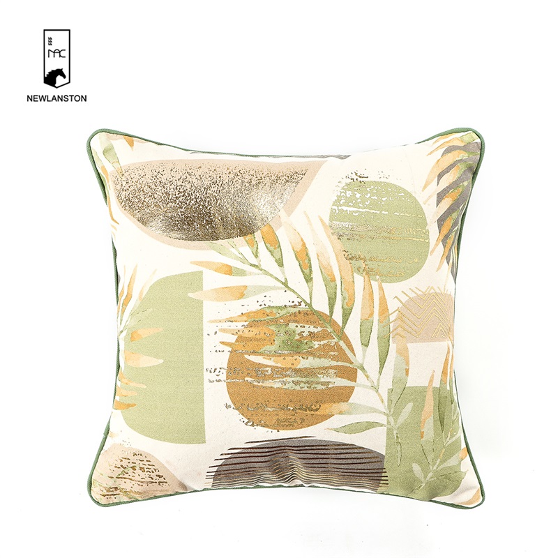 45x45 Recycled cotton Cushion cover  (Geometric Shapes)