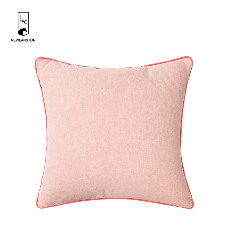 45x45 High quality Linen Two different colors  with Piping  Cushion/Pillow cover  