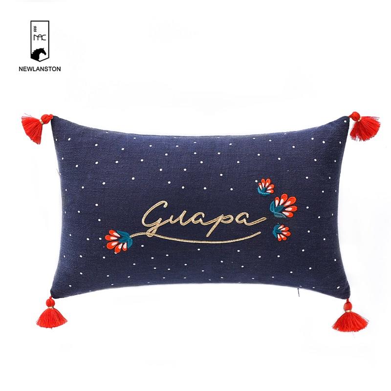 50x30 Cotton Embroidery Cushion cover
