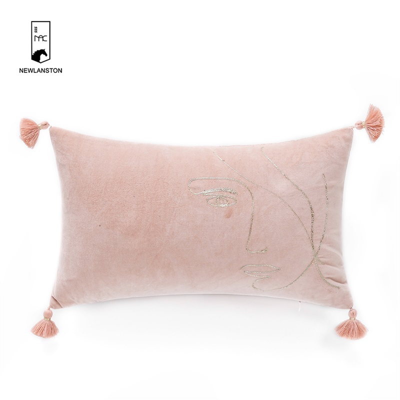 50x30 Cotton Tassel Fringes Cushion cover