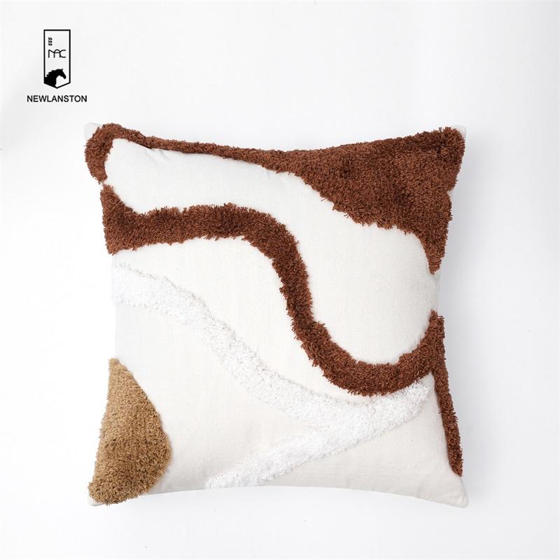  45x45 Tufted Cushion Cover Tassels Boho Embroidery Bohemian Moroccan Cushion Covers 
