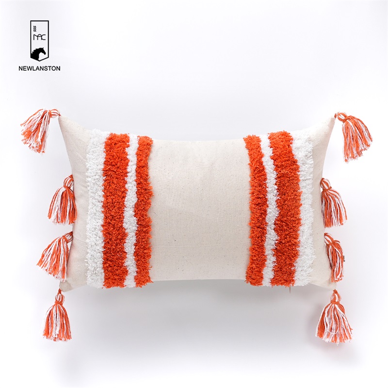 50x30 Tufted Cushion Cover Tassels Boho Embroidery Bohemian Moroccan Cushion Covers  