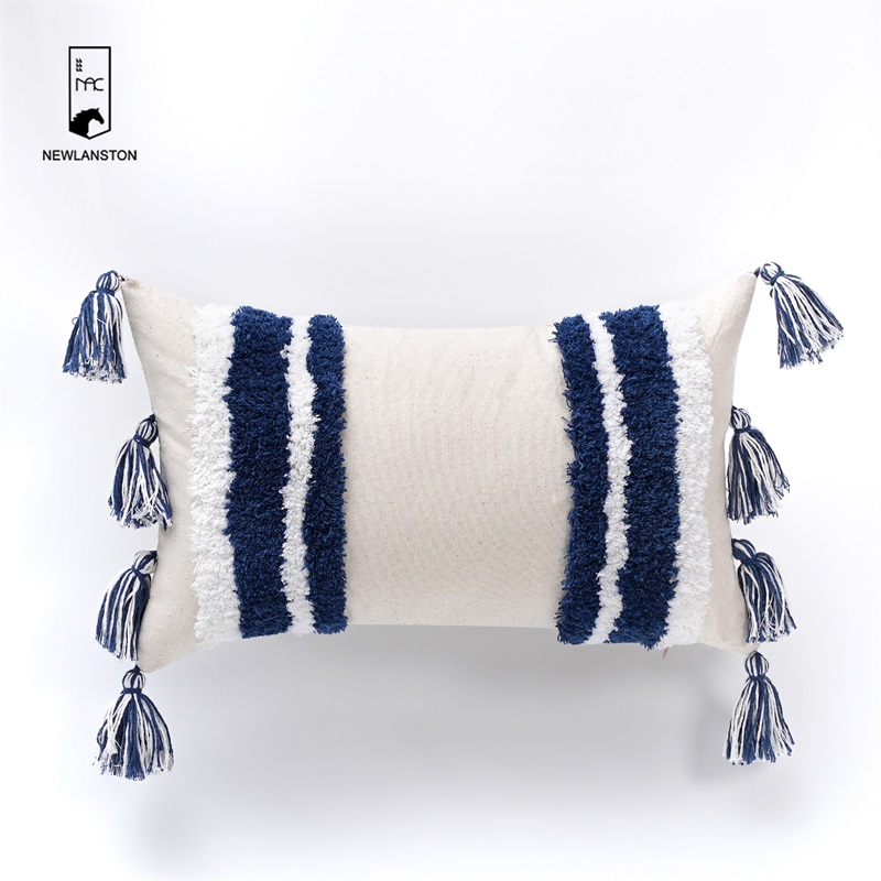 50x30 Tufted Cushion Cover Tassels Boho Embroidery Bohemian Moroccan Cushion Covers  