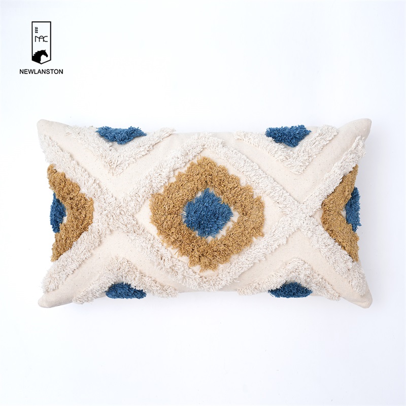  50x30  Tufted Cushion Cover Boho Embroidery Bohemian Moroccan Cushion Covers   