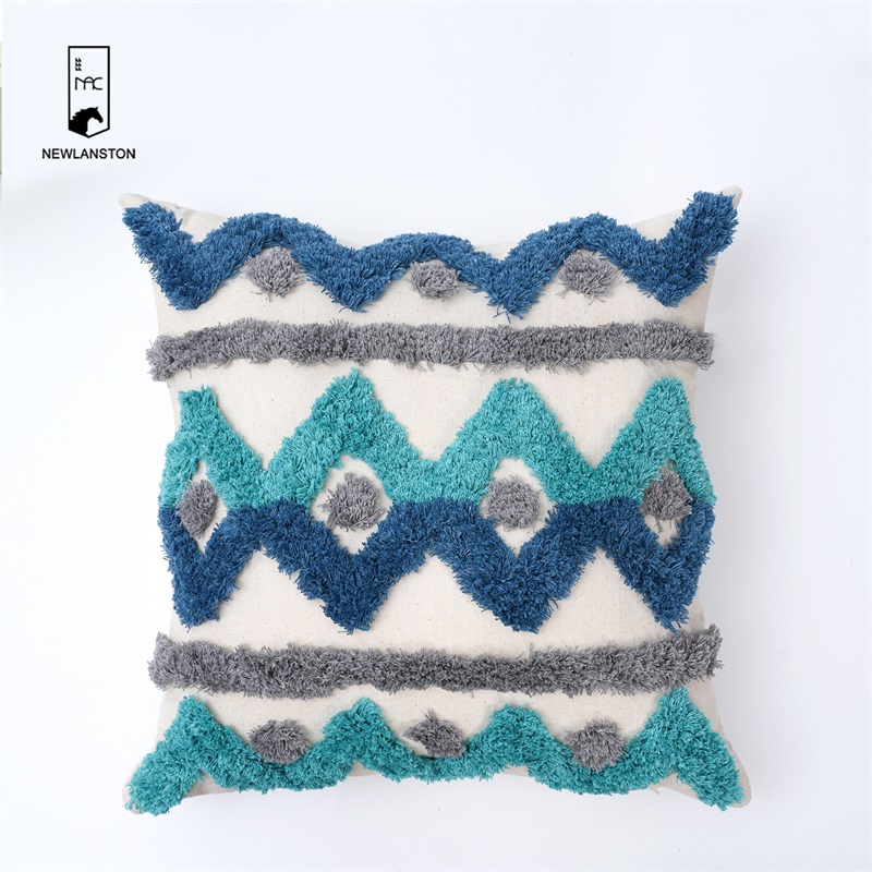 45x45 Tufted Cushion Cover Boho Embroidery Bohemian Moroccan Cushion Covers  