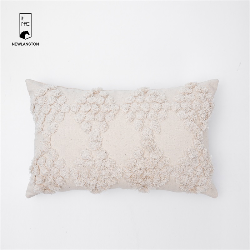 45x45 Morocco Style  Cotton Tufted Bohemian Cushion Cover Boho Throw Pillow Covers 
