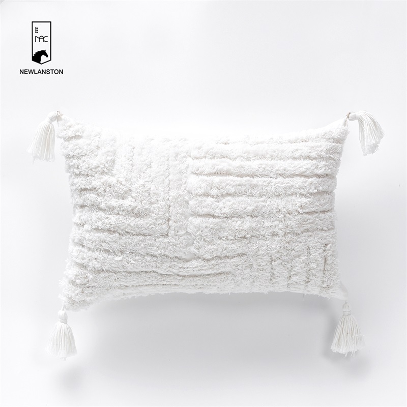  50x30  Morocco Style  Cotton Tufted Bohemian Cushion Cover Boho Throw Pillow Covers with tassels 